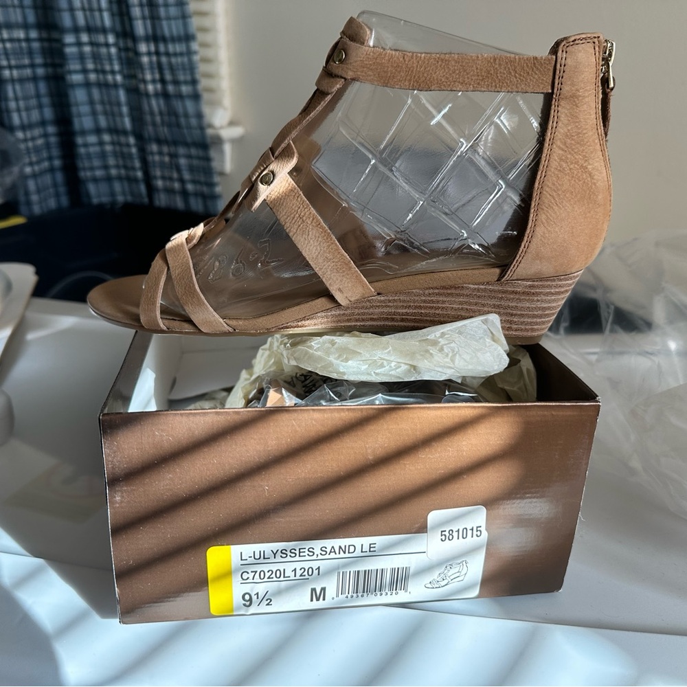Lysse Tan Wedge Sandals